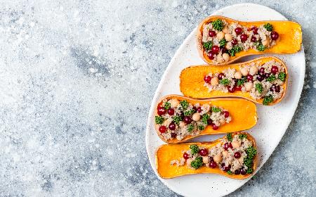 Dynia zapiekana z kurczakiem i żurawiną - jesienne super food